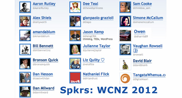 Speakers at WordCampNZ 2012